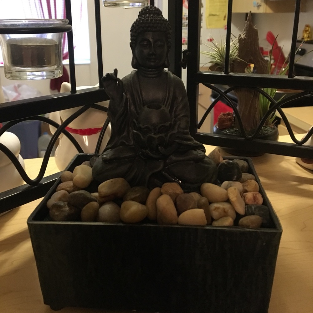Buddha water fountain.